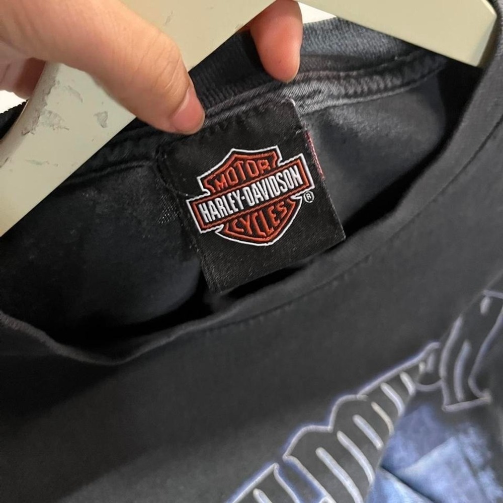 Y2K Harley Davidson black long sleeve shirt - Picture 3 of 7